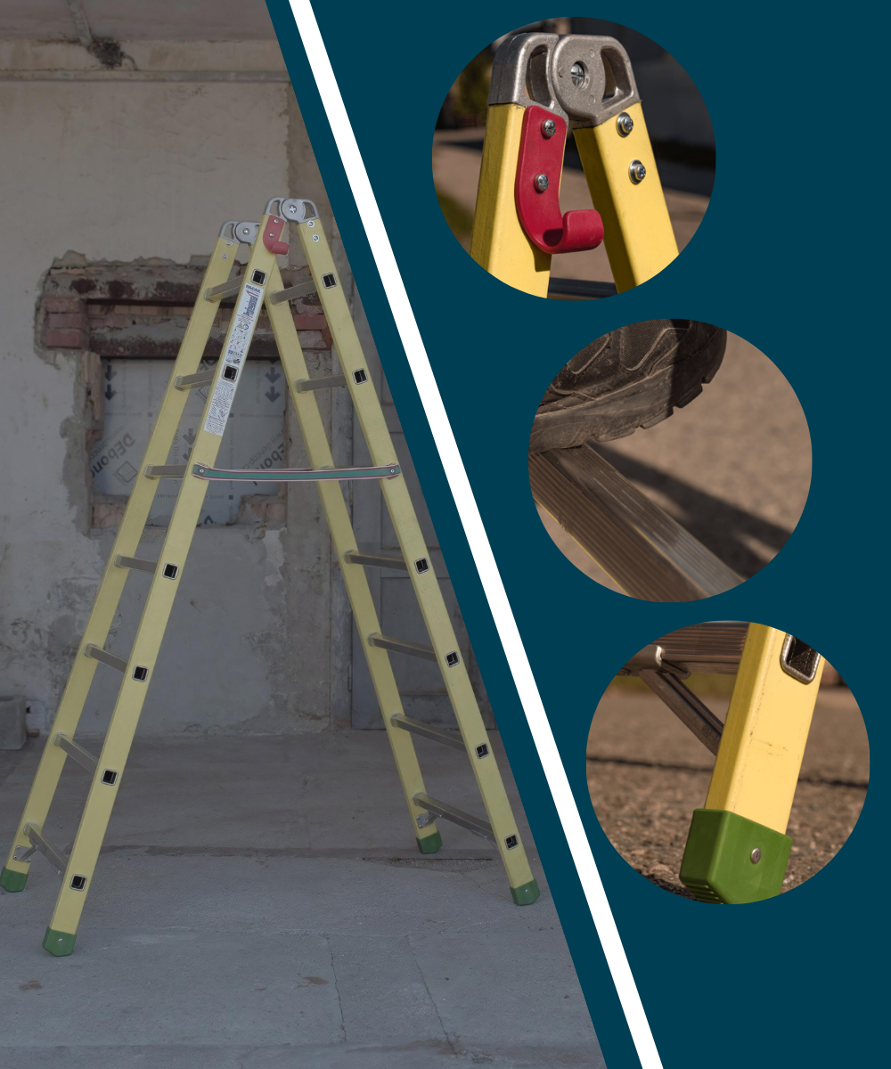 Sklolaminátové štafle 2x7 Profi Facal detail